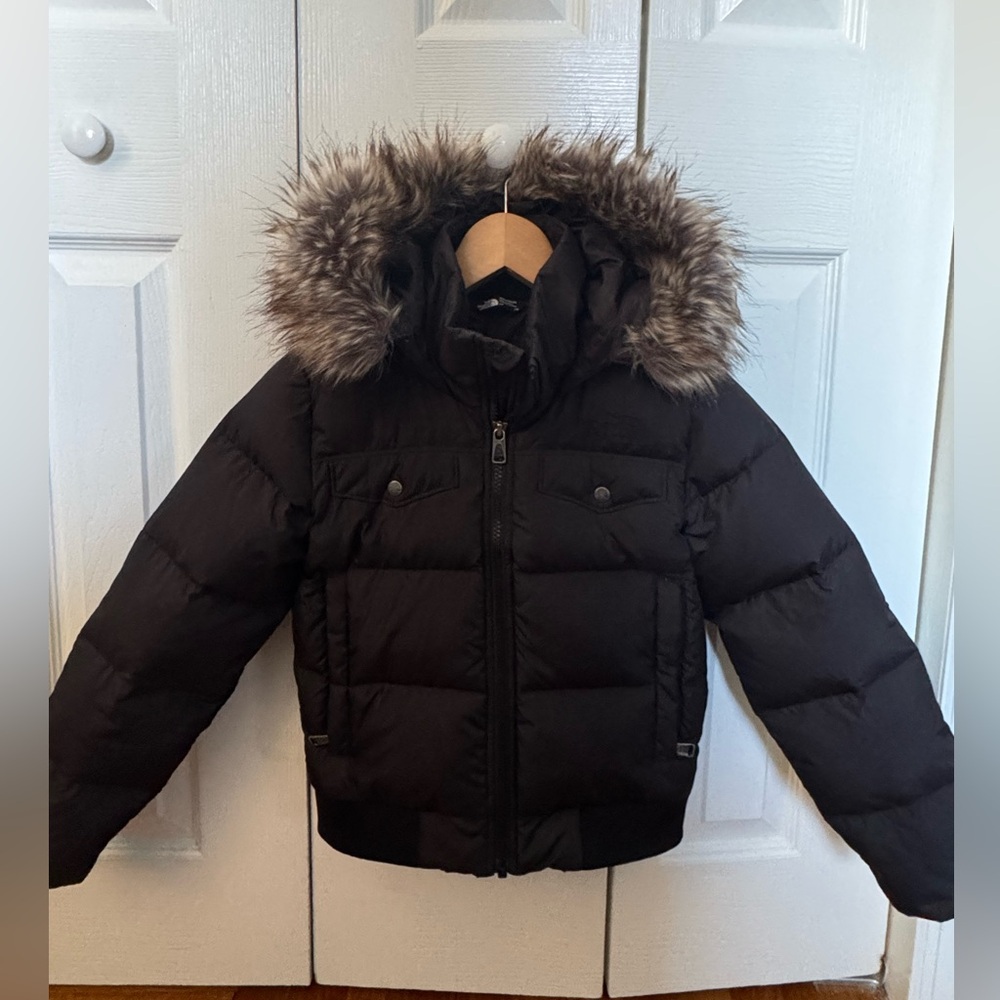 North Face Puffer Jacket -girls size 7/8 EUC